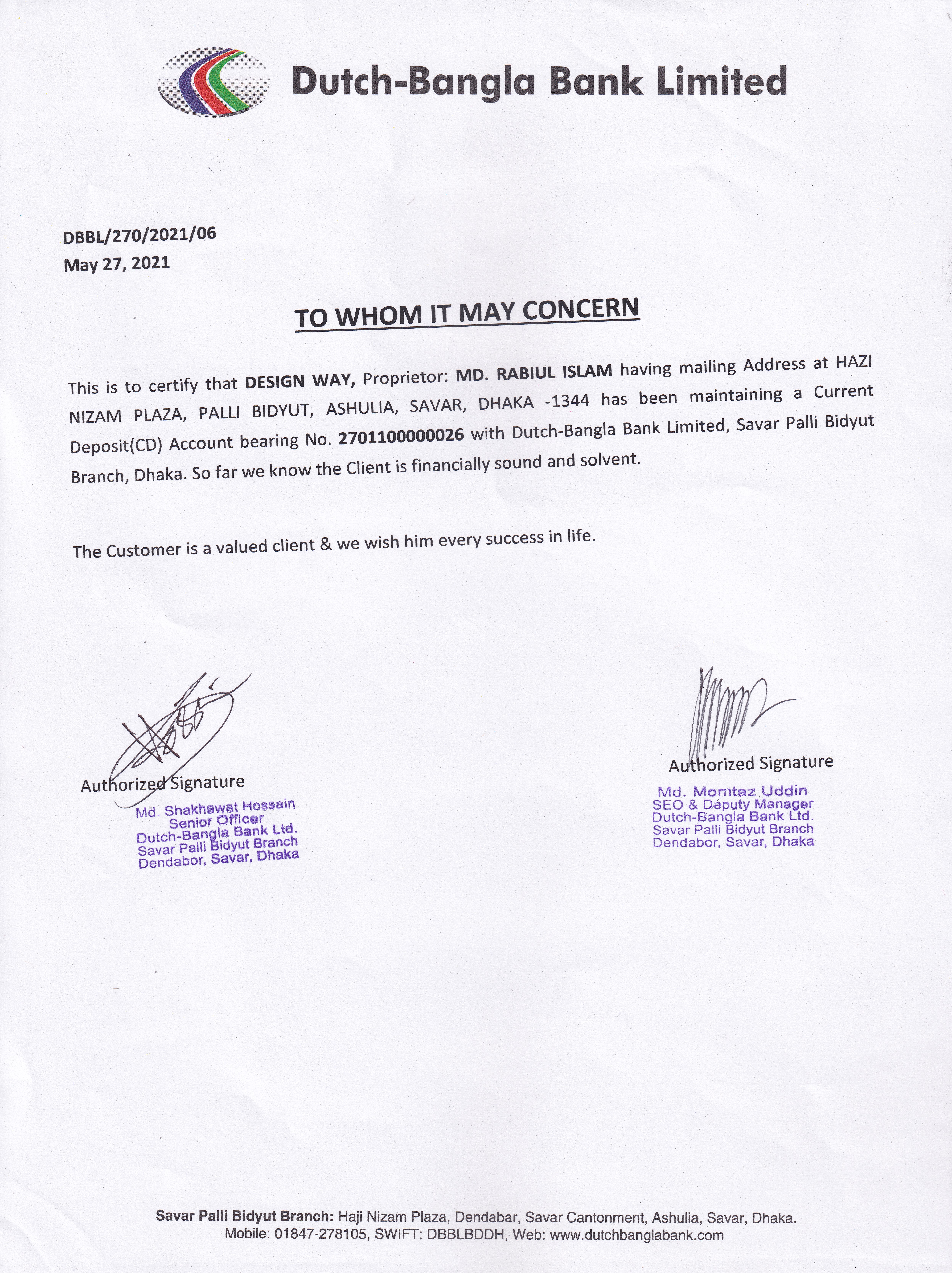 Certificate 5
